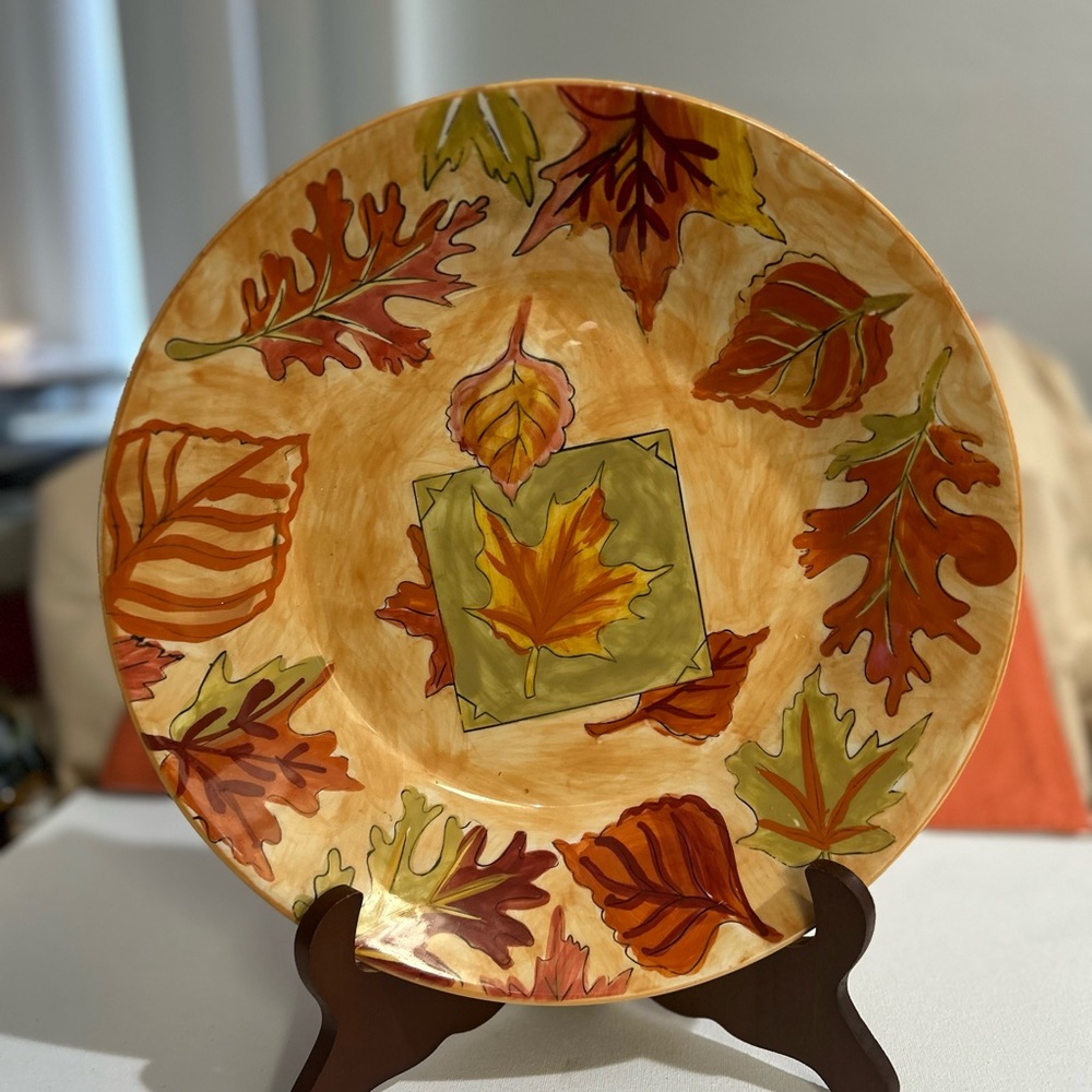 Fall Leaves Serving Platter